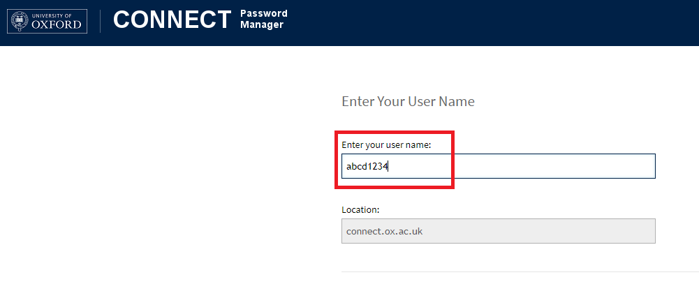 username